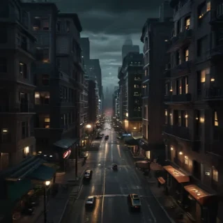dark city background