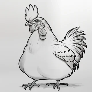 chicken drawing
