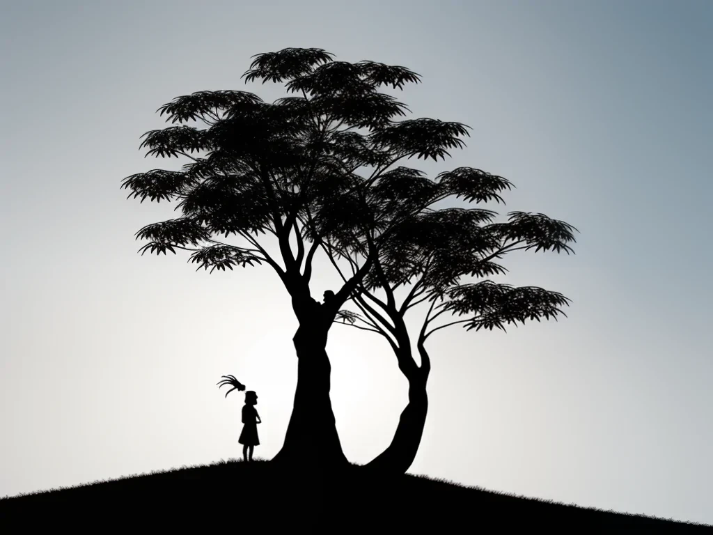 silhouette tree png