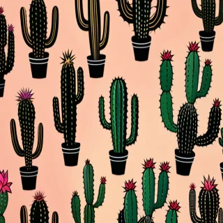 aesthetic cactus wallpaper
