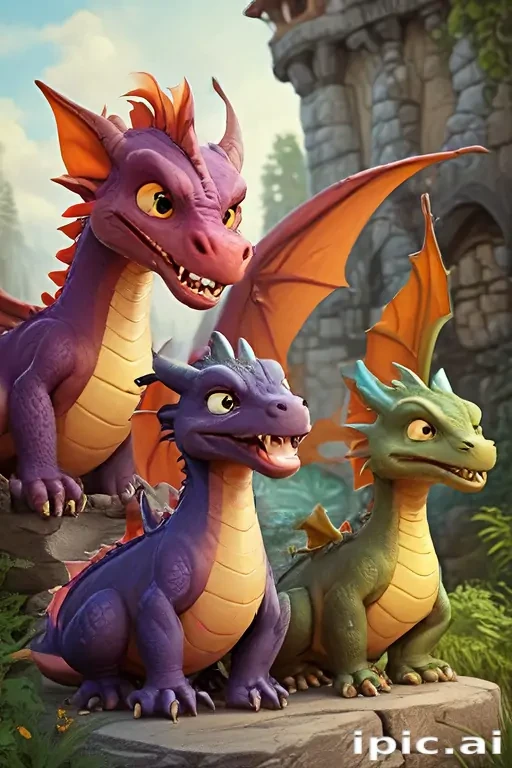 cartoon dragons