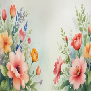 watercolor floral background