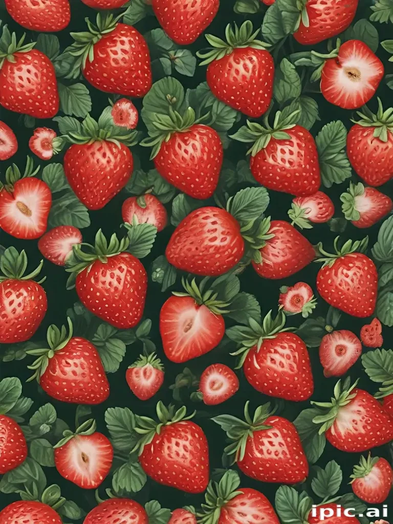 strawberry wallpaper aesthetic