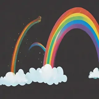 transparent background rainbow clipart