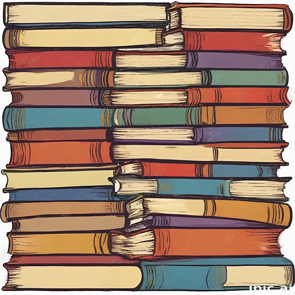 clipart stack of books