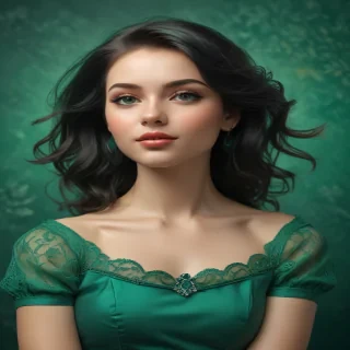 emerald green background