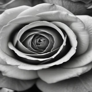 black and white rose background