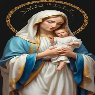 virgin mary clip art