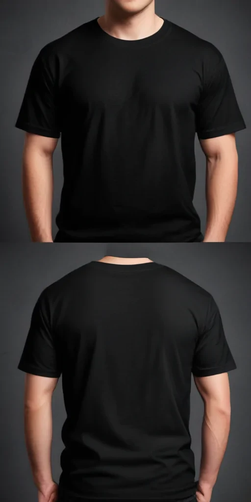high resolution black t shirt template