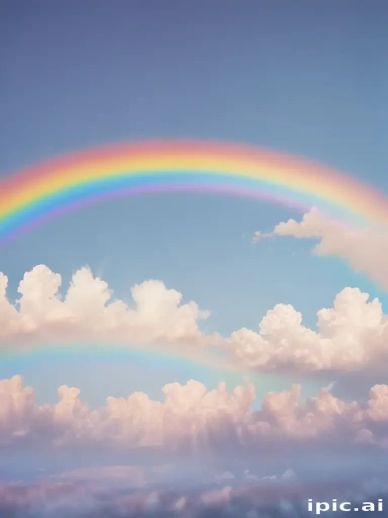 cute rainbow background