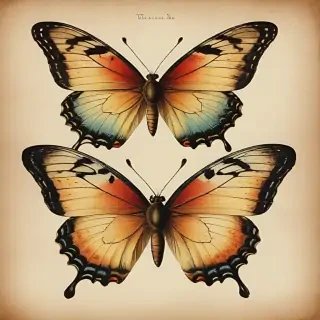 vintage butterfly illustration
