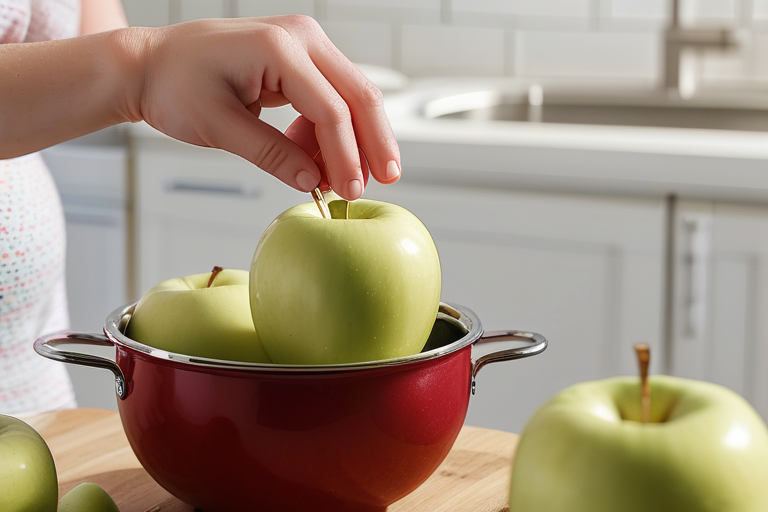 how to steam apples for baby