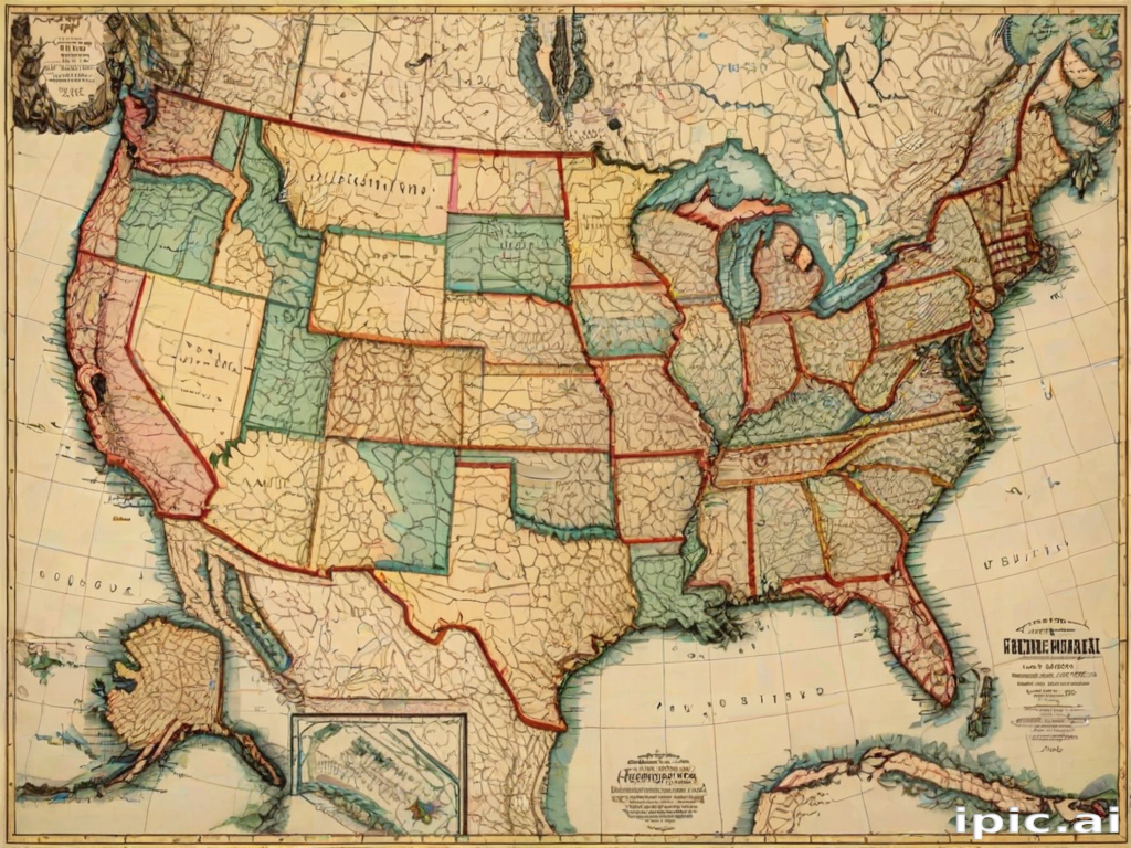 map united states