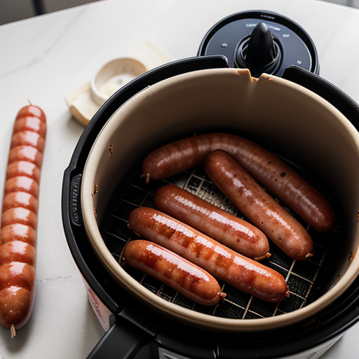 what temperature to cook smoked sausage in air fryer