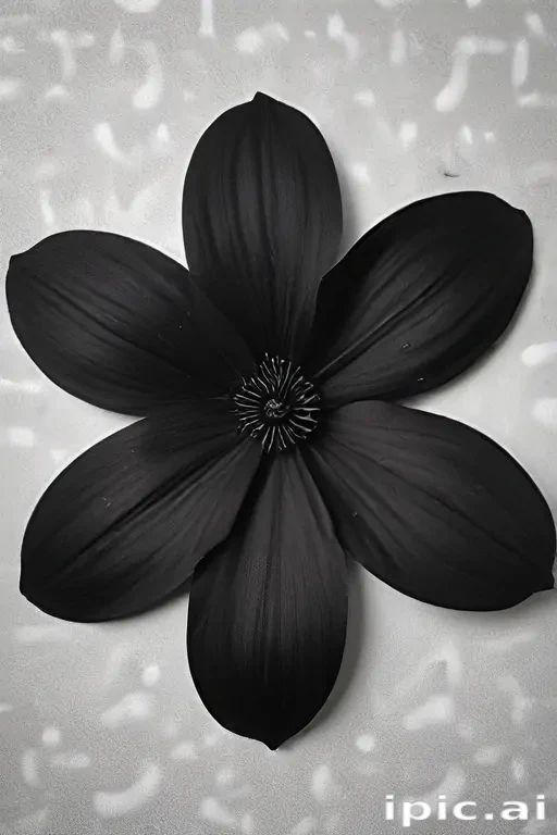 black flower