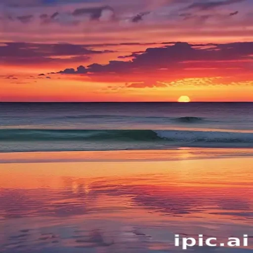 beach background sunset