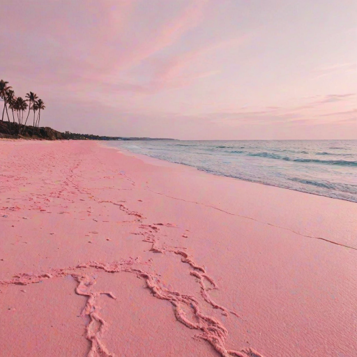pink beach aesthetic