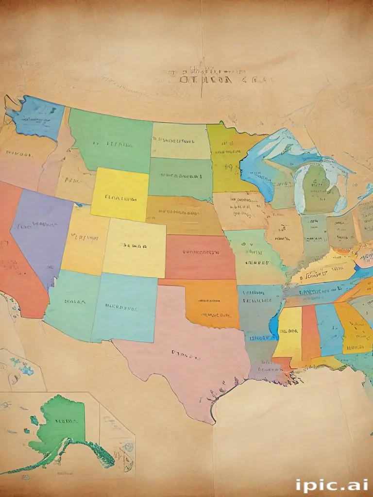map of the us states