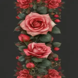 rose border png