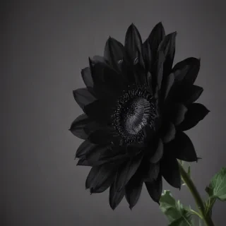 black flower