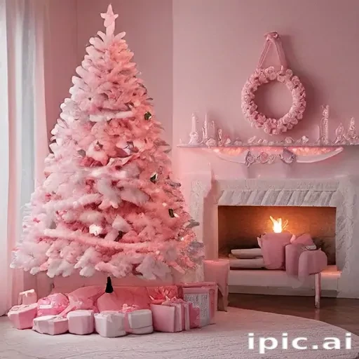 pink christmas aesthetic