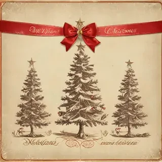 merry christmas vintage