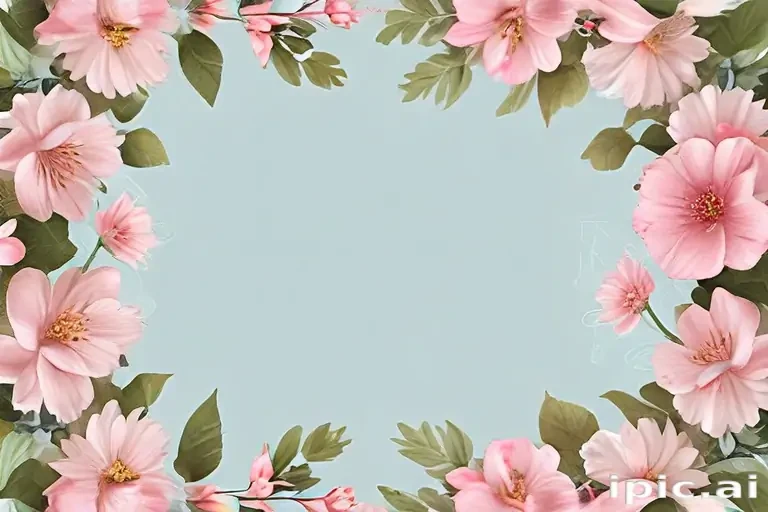 transparent flower border