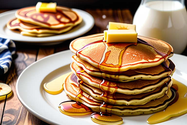 homemade pancakes without milk or eggs