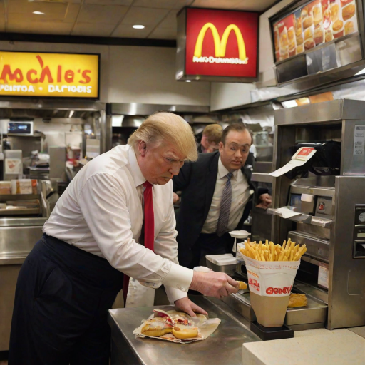 donald trump working at mcdonalds