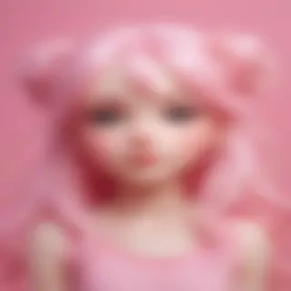 pink background cute