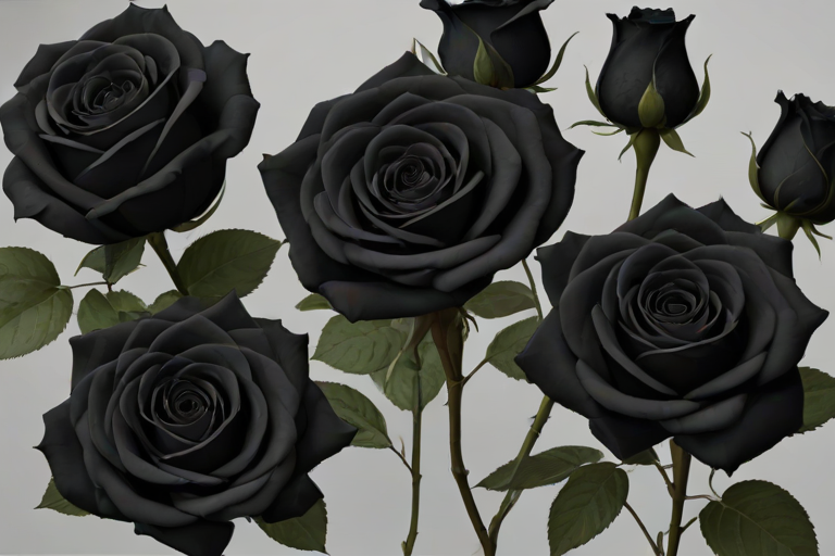 black roses png