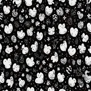 cute backgrounds black