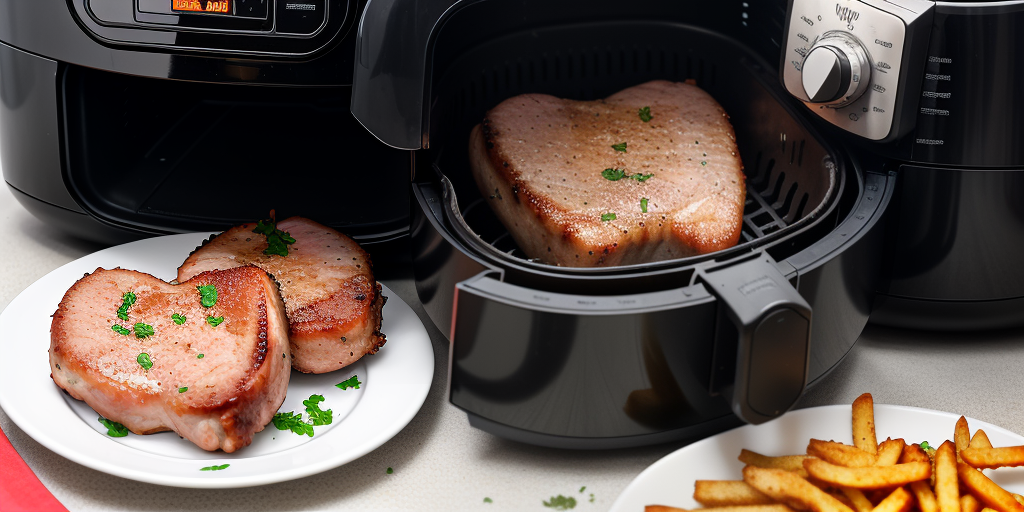 air fryer frozen pork chops
