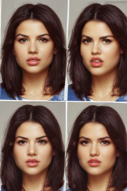 selena gonez face