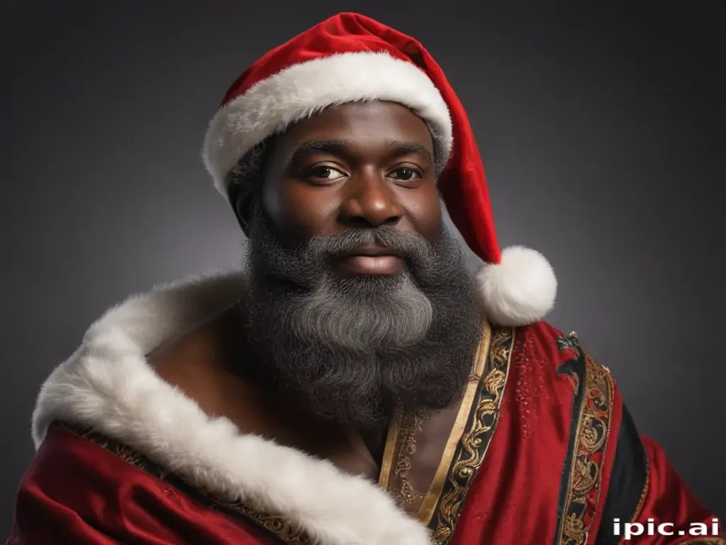 black santa png