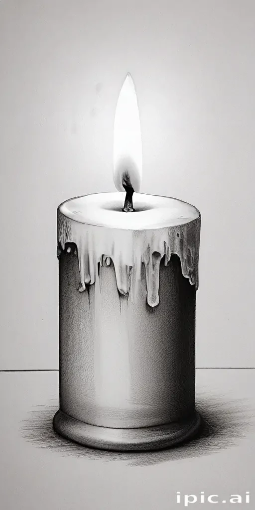 candle drawing