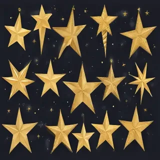 christmas stars clipart