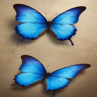 blue butterfly background
