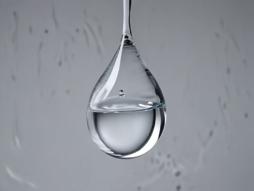transparent water drop