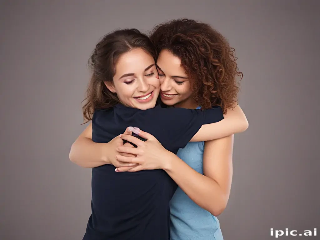hugging png