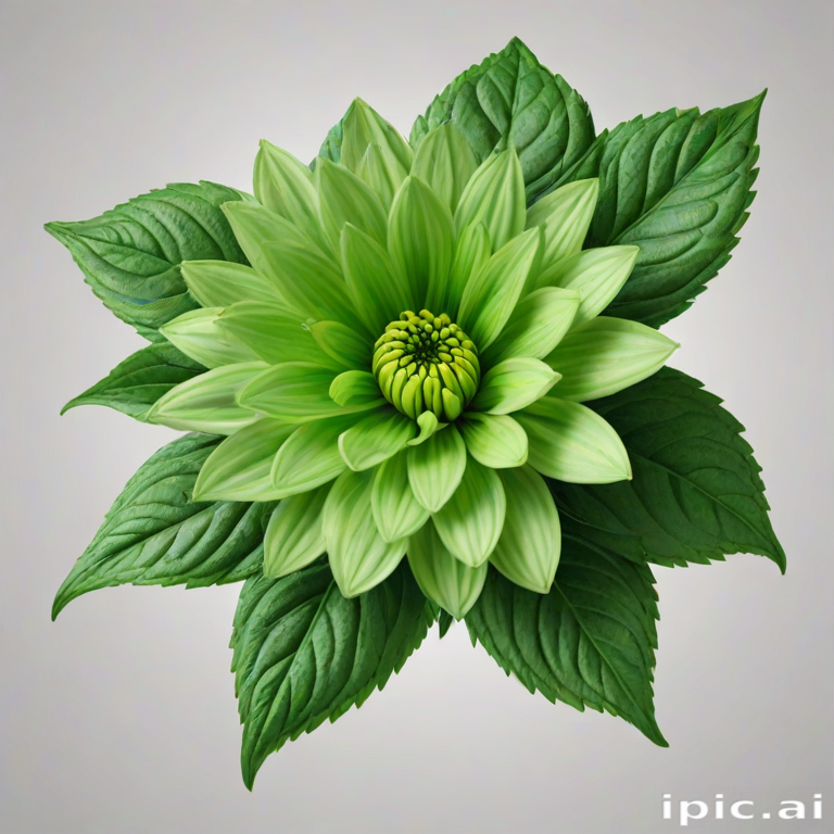 green flower png