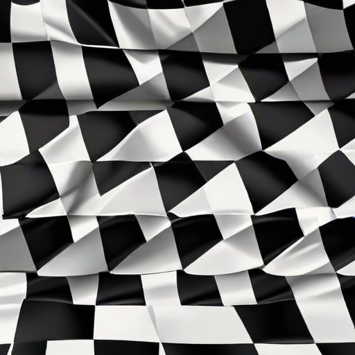 black and white checkered background