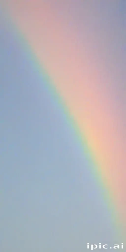 pastel coloured rainbow