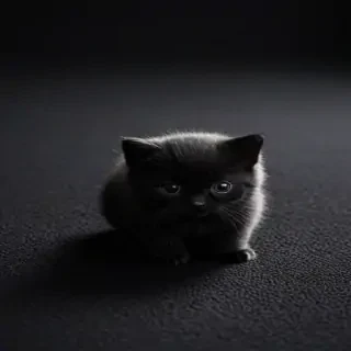 black wallpaper cute