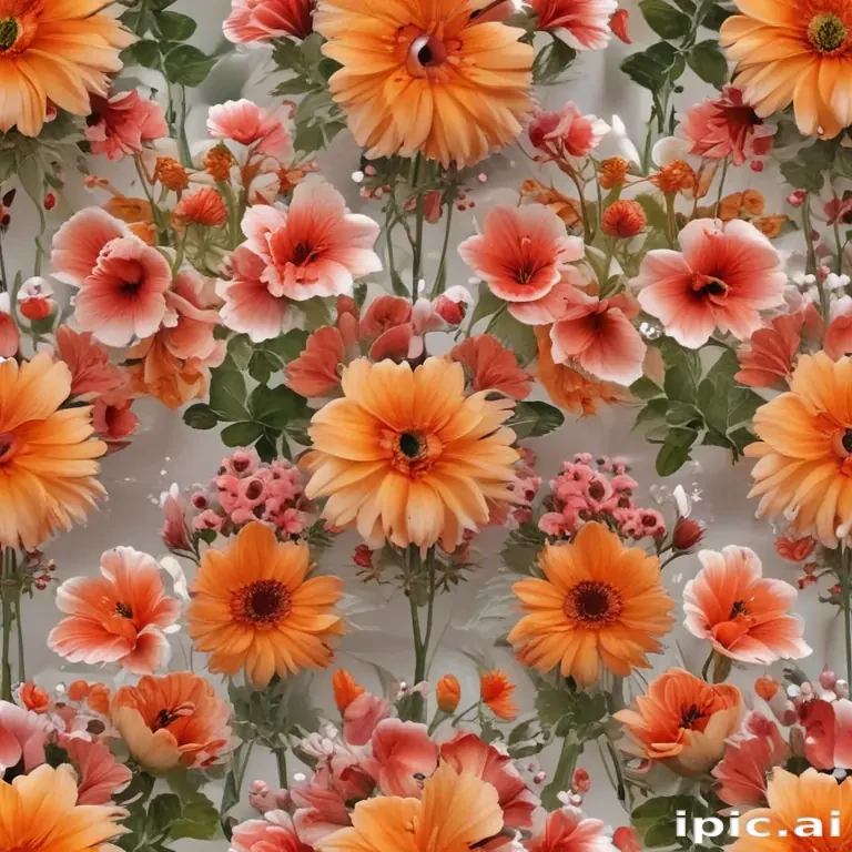 flowers clear background