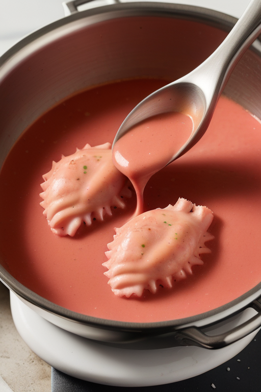 pink sauce for lobster ravioli