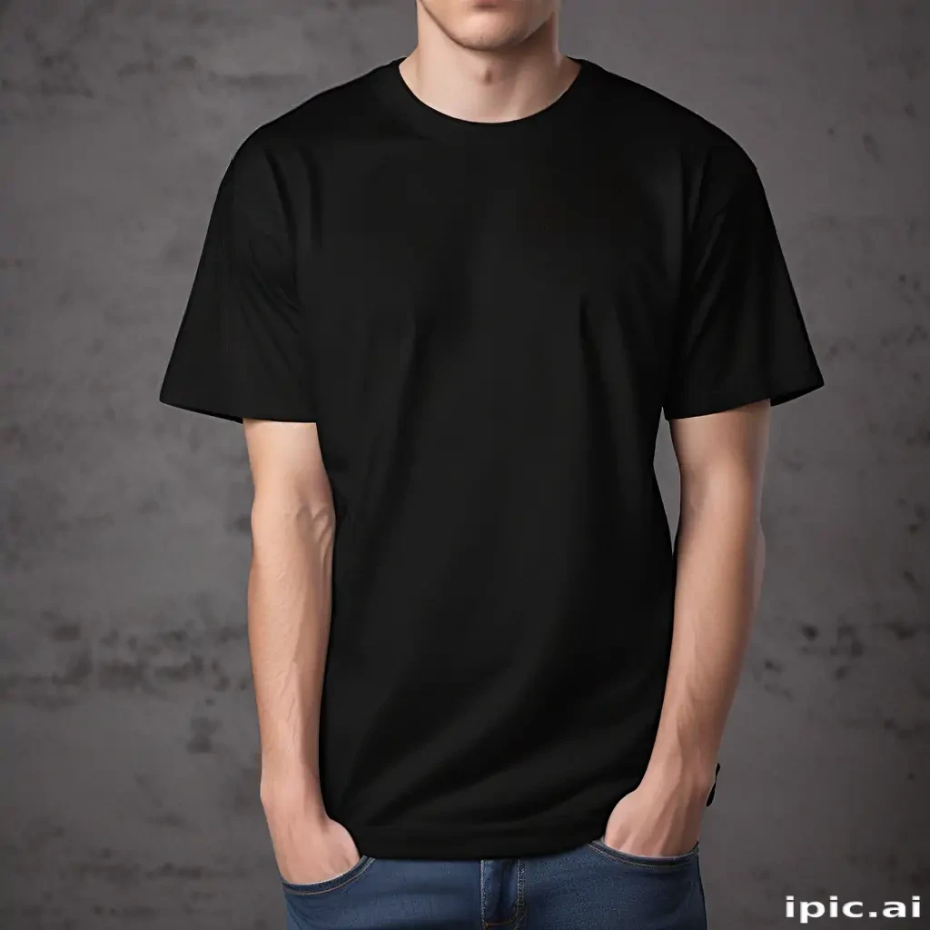 black mockup t shirt