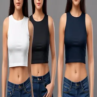 crop top mockup