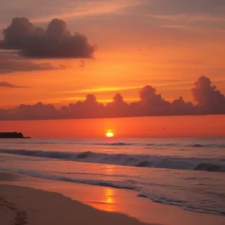sunset on the beach backgrounds