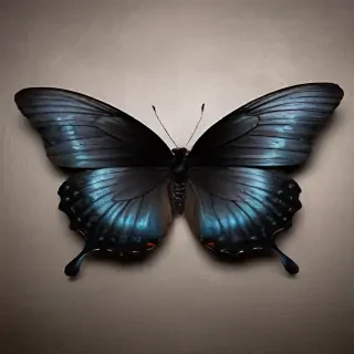 black butterfly